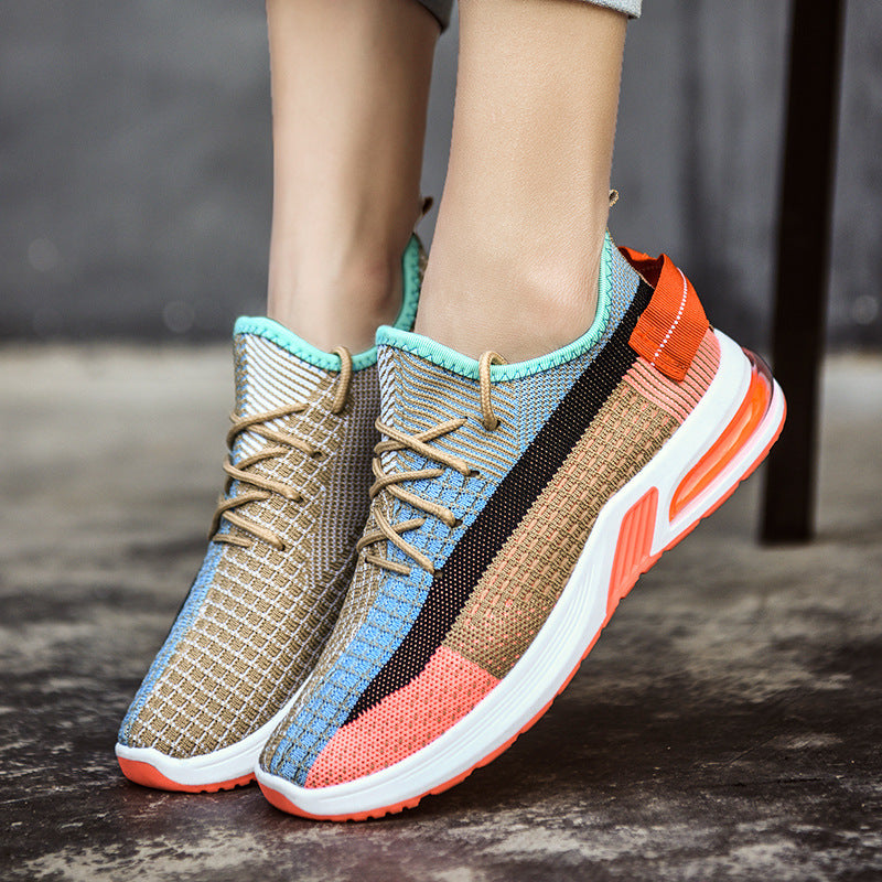 Ladies running casual sports flying shoes