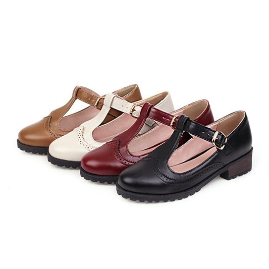 Ladies summer hollow low-heeled shoes