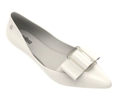 Ladies Simple Pointed Square Knot Shoes