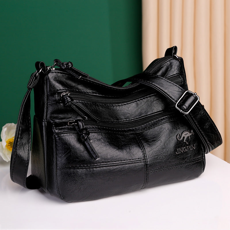 Crossbody New Shoulder Bag Soft Leather Textured