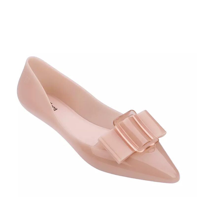 Ladies Simple Pointed Square Knot Shoes
