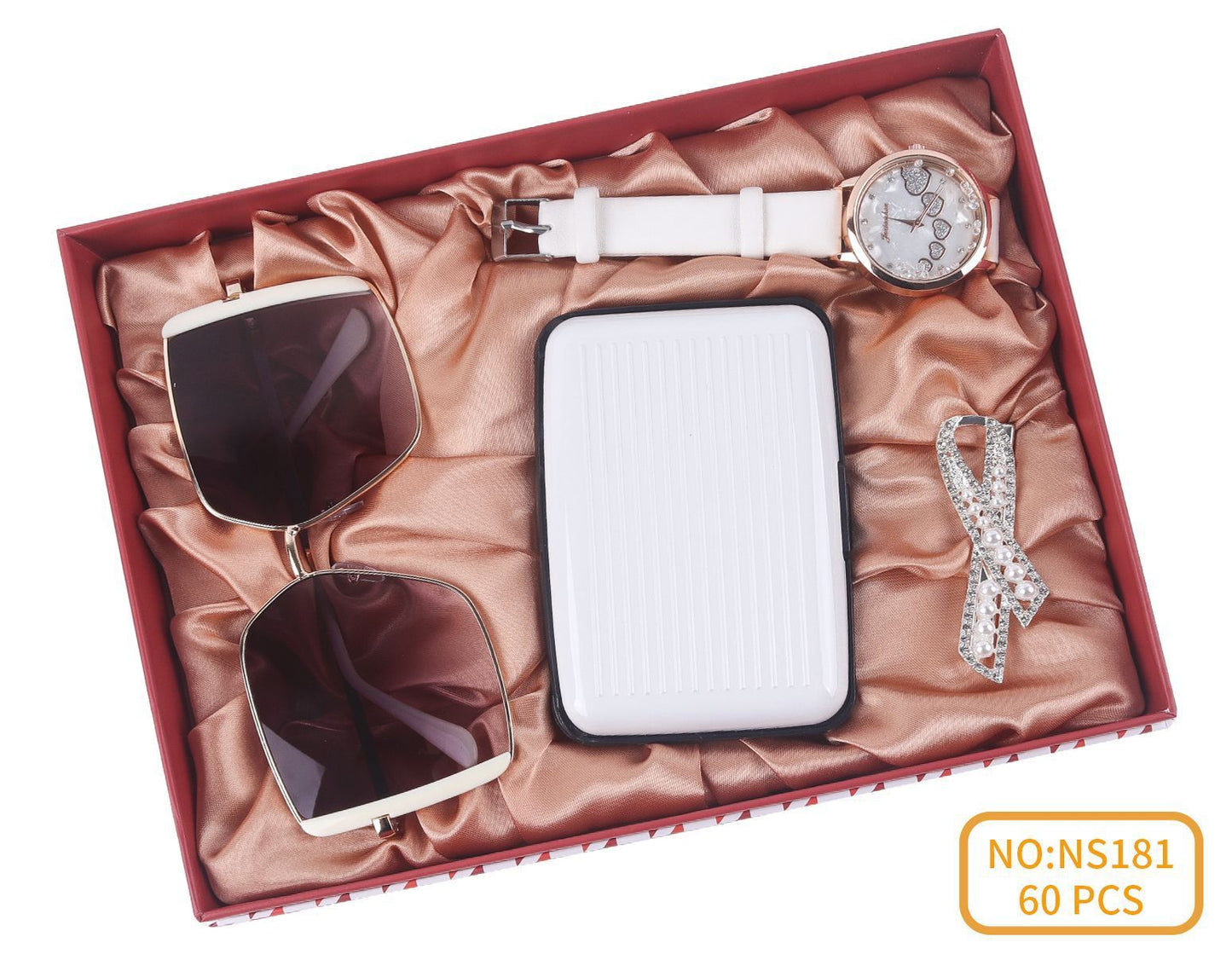 Watch Sunglasses Wallet Keychain Gift Set
